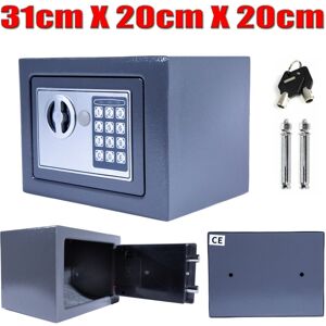 DAYPLUS Digital Safe Steel Electronic Code High Security Home Office Money Safety Grey