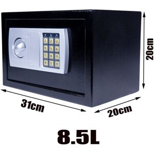 Dayplus - Digital Steel Safe Security Electronic Waterproof Key Box Cash Money Saving Box Black