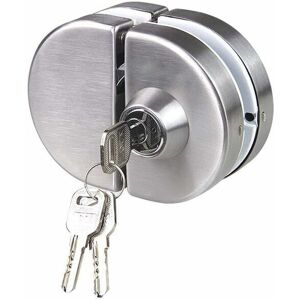 Tinor - Double glass door lock 304 stainless steel, both sides open frameless door hooks for 10-12mm thickness glass
