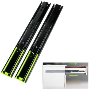 Tinor - Drawer Rails Stainless Steel Drawer Slides 300mm Drawer Slide Ball Bearing Slide Full Extension Slide with Damper, Pack of 2