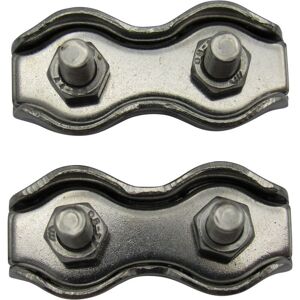 Securefix Direct - Duplex Wire Rope Grips Stainless Steel 10MM x2 (Marine Boat Clip Clamps)