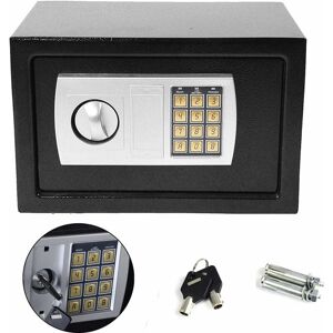 Briefness - Electronic Safe 8.5L Cash Digital Safe Lock Box Steel Security Construction with 2 Keys For Office or Home Wall or Floor Mounted