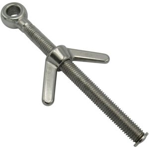 Securefix Direct - Eye Bolt with Wing Nut Stainless Steel 16MM x 200MM (Marine Butterfly Boat Rigging)
