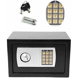 DAYPLUS Fireproof 8.5L Electronic Password Security Safe Money Cash Deposit Box Office Home Safe Password Key Anti-theft Safe Box Wall Mounted Home Safety