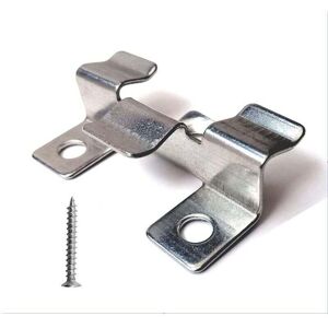 YMYNY Fliti Pack of 100 composite decking fixing clips with stainless steel screws (height 1 cm)