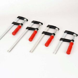 Ymyny - fliti pcs. rod clamps, F-screw clamps, quick clamp, 2 pieces 200 x 50 mm and 2 pieces 300 x 80 mm