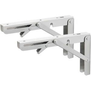 ZVD - Folding Shelf Bracket Wall Mounted Heavy Duty Folding Shelf Bracket 200mm120mm Brushed