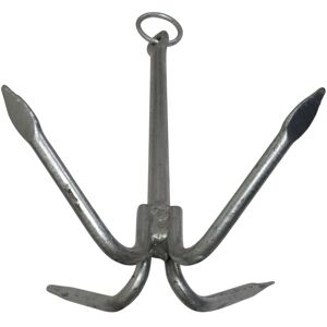 Securefix Direct - Galvanised Fixed Grapnel Anchor 2KG (hdg Four Prong River Fishing Boat Secure)