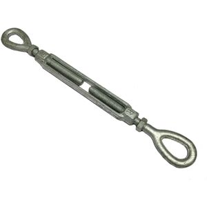 Securefix Direct - Galvanised Turnbuckle Open Body Straining Screw Eye Eye (us Spec Wire Tensioner) 1 1/4' x 12'
