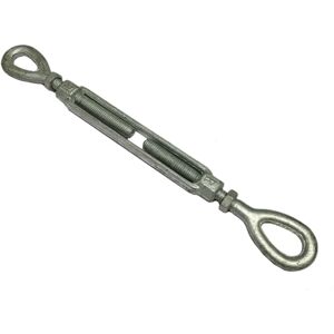 SECUREFIX DIRECT Galvanised Turnbuckle Open Body Straining Screw Eye Eye (US Spec Wire Tensioner) 1 3/4