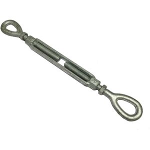 SECUREFIX DIRECT Galvanised Turnbuckle Open Body Straining Screw Eye Eye (US Spec Wire Tensioner) 1