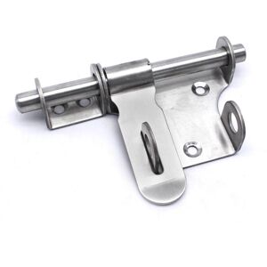 Linghhang - Gate Latch Slide Bolt Door Sliding Bolt Lock Stainless Steel Gate Latch Lockable Hole Hasp for Padlock Bathroom Kitchen Garden Bedroom