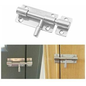 Gotrays - Generic Box Lock or Padlock Door Bolt 304 Stainless Steel-Padlock Lock Latch Sliding Gate Bolt Toilet Lock
