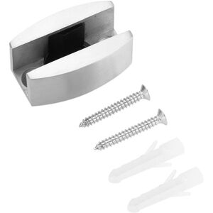 Longziming - Glass Sliding Door Guide, 304 Stainless Steel Shower Door Bottom Guide, Frameless Sliding Glass Door Floor Guide, Glass Shower Wall Clamp