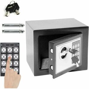 DAYPLUS Grey Electronic Password Security Safe Money Cash Deposit Box Combination Lock Safety 23x17x17cm