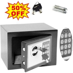 Dayplus - Grey secure digital steel safe electronic high security home office money safety box 4.6L