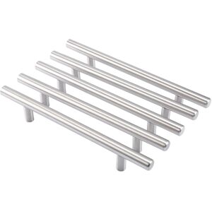 Groofoo - 20Pcs/Pack 200mm Furniture t Bar Handle Pull Knob Kitchen Door Cabinet Knobs