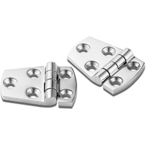 Memkey - Hardware Support Door Hinge Steel Heavy Duty Steel Boat Hinge Cabinet Platform Stainless Steel Hinge Marine Garage 2 Pack 38mm x 57mm