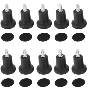 Tlily - High Profile Bell Glide Replacement Fixed Stationary Sliding Caster, 10 Pack