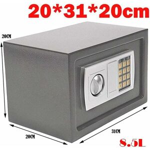 Dayplus - Home Storage Safe Security Box Chest Lock 8.5L Digit Security Case Handy Storage Secure Locking Safe Chest Safety Box