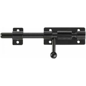 Cyslmuk - inch (200mm) Heavy Duty Sliding Bolt Security Door Lock with Padlock Hole, 304 Stainless Steel Matte Black