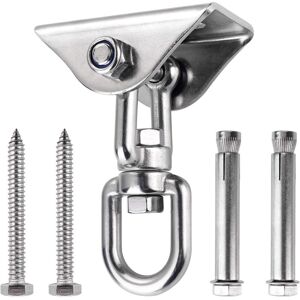 MEMKEY Innovative ceiling hook with 304 stainless steel, 500 kg load capacity, 360° rotation, suspension for concrete wood sets, hanging chair, hanging