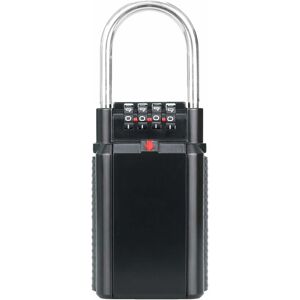 Tinor - Key Safe Lock Box 4-Digit Combination Padlock Weatherproof Storage Spare Safe House Car Keys For Family/Realtor/Outdoor(Black)