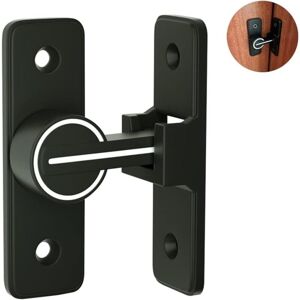 Harry Luminous Sliding Interior Door Lock Latch, 90° Tilt Door Hook Latch, Anti-Theft Hasp Buckle Lock Bolt, for Door, Window (90 Degree)
