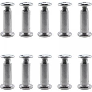 Cyslmuk - M6 25MM Furniture Cap Bolts and Nuts Set 10pcs Hex Socket Head Cap Screws Suitable for Cabinet Furniture Boards and Worktops