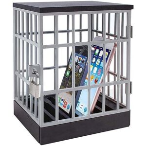TLILY Metal Lock Box Cell Phone Jail Safe Cage