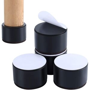 TINOR Set of 4 Furniture Risers Add 2 Inch Height, Solid Steel Supports 10,000 Pounds, Table, Chair or Sofa Riser