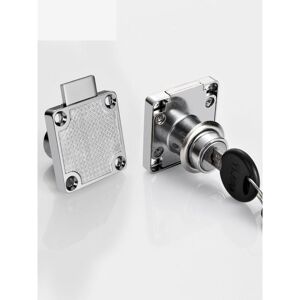 ZVD - Office Drawer Lock, 2 Pcs Cabinet Lock Zinc Alloy Cylindrical Cam Lock Office Cabinet Lock Furniture Door Cabinet Mailbox Silver