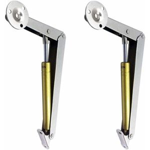 Alwaysh - Pack of 2 Pneumatic Lid Lifters (200N/44lb), Heavy Duty Gas Spring Lid Support Hinge, with Soft Close, -