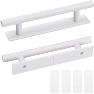 CYSLMUK Pack of 2 Self-Adhesive Furniture Handles, 150mm Sliding Door Handles Self-adhesive Furniture Handles for Drawer Cabinet Kitchen Home Decorating