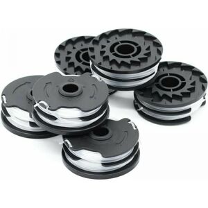 CYSLMUK Pack of 6 replacement spools for lidl Parkside prta 20-Li A1, B2, C3, prt 550 A1, A3, prt 300 A1 lawnmowers