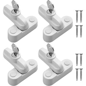 ZVD Pack Security Door Locks Zinc Alloy Durable Latches Blocks Handle with Fixing Screws Home Security for Doors and Windows