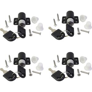 ZVD - Pack Window Door Safety Lock with Key, Child Window Safety Lock, Sliding Door Lock Patio Cupboard Bolt Anti-theft Limit Restrictor Locks for
