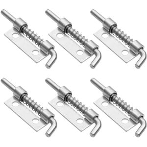 ZVD - Pcs Door Latch, Shed Door Lock, 304 Stainless Steel Bolt, Galvanized Spring Lock, for Bathroom, Toilet, Shed, Bedroom, Easy to Assemble,