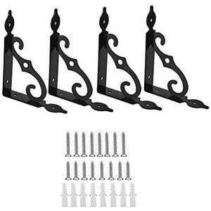 ZVD - pcs Iron Wall Shelf Bracket 90 Degree Triangular Shelf Brackets Shelf Fixing Bracket 140 110mm Heavy Duty Shelf Brackets for Kitchen Workshop