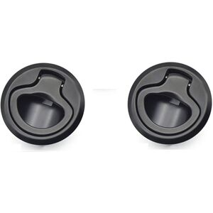 CYSLMUK 2 Pcs Marine Zipper, 316 Stainless Steel Swivel Zipper Hatch Handle for Marine Door Cabinets,Black