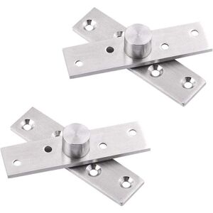 ZVD - pcs Pivot Hinge Door 360 Degree Cabinet Cupboard 75mm Length Stainless Steel