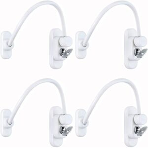 ZVD Pcs Window Door Restrictor Child Safety Lock Baby Kids Wire Safe for Home Public and Commercial Applications with Screw Keys