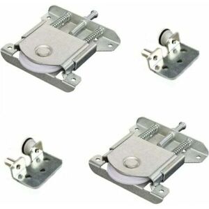 ZVD Pieces Sliding Door Rollers, Sliding Furniture Roller Wheels, Runner Guides for Cabinet Cupboard Window Sliding Door, Metal Furniture Pulley
