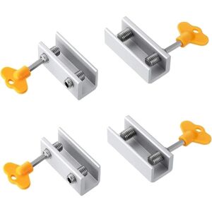 ZVD - Pieces Sliding Window Lock, Adjustable Child Safety Anti-theft Locks with Double Buckle, Aluminum Alloy Door Frame Lock, for Apartments, Dorms