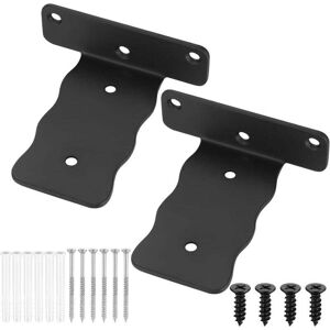 ZVD Pieces Wall Shelf Brackets, 100mm Floating Shelf Brackets, Industrial Wall Shelf Brackets, Metal Wall Shelf Brackets, Invisible Wall Shelf Fixing, L