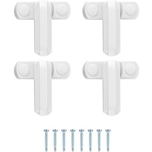 ZVD - Pieces Window Jammer Locks, Sash Blocker Window Jammer, Door Window Restrictor Security for upvc, pvc, Doors, Windows - White