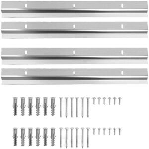 ZVD Pieces Z-Shaped Wall Mounting Clips Wall Bracket Mirror Fixing 30cm Picture Fixing with Screws Heavy Duty Mirror Fixing Interlocking Mirror Hanger