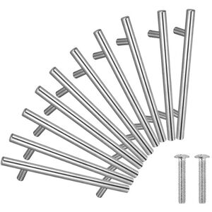 IKODM Promotion 20PCS Door Stick Handle T-Bar Kitchen Door Furniture Handles Stainless Steel - Center Distance 64 mm