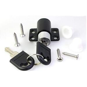 ZVD - Protective lock for sliding window - Black - With screws (1 piece)