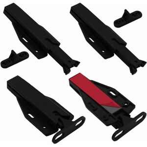 Gotrays - Push to Open Furniture Latch Push Door Cupboard Latch Set of 4 Non-Magnetic Push Latch Spring Loaded Damper Push Latch Touch Latch Closure